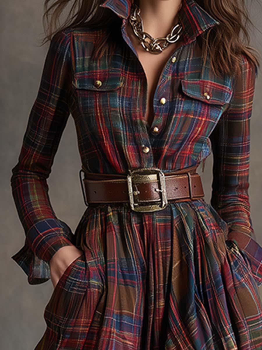 Belted Shirt Dress