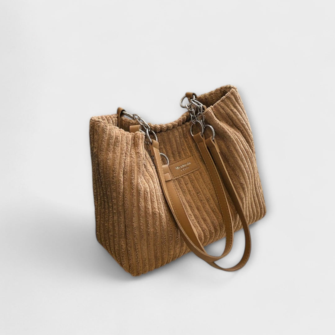 Olivia | Soft Cord Shoulder Bag